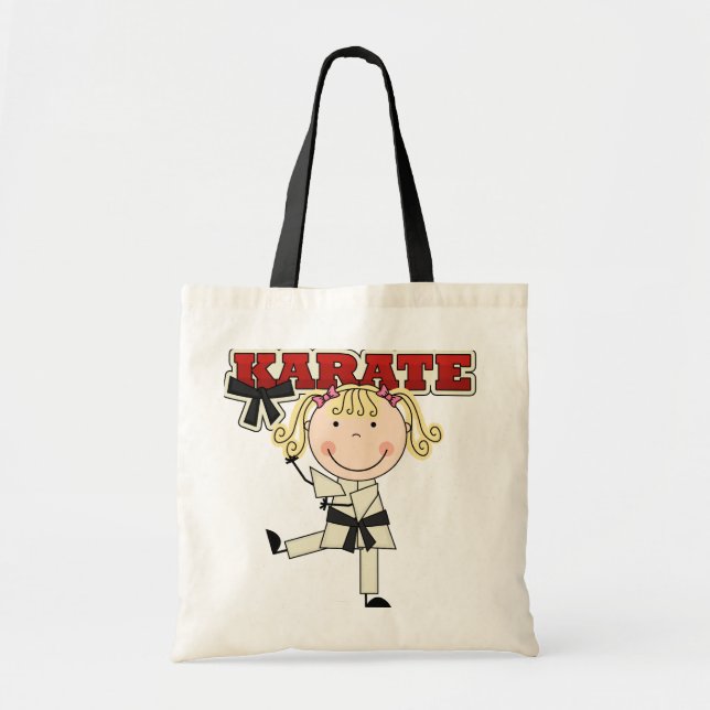 Bolso De Tela KARATE - camisetas y regalos rubios del chica (Frente)