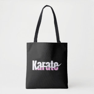 Bolso De Tela Karate Martial Arts Girly Pink