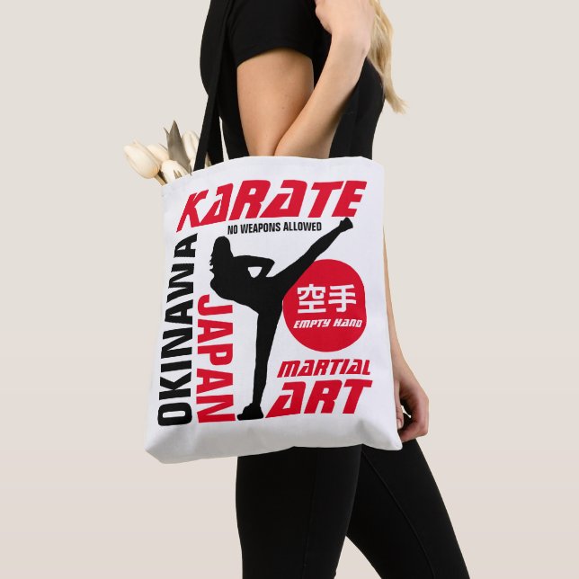 Bolso De Tela Karate Woman (Detalle)