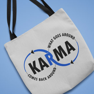 Bolso De Tela Karma - Lo que sucede vuelve (v1)