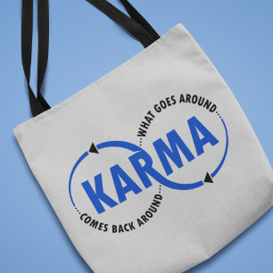 Bolso De Tela Karma - Lo que sucede vuelve (v2)