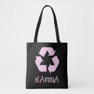 Bolso De Tela Karma recicla lo que sucede