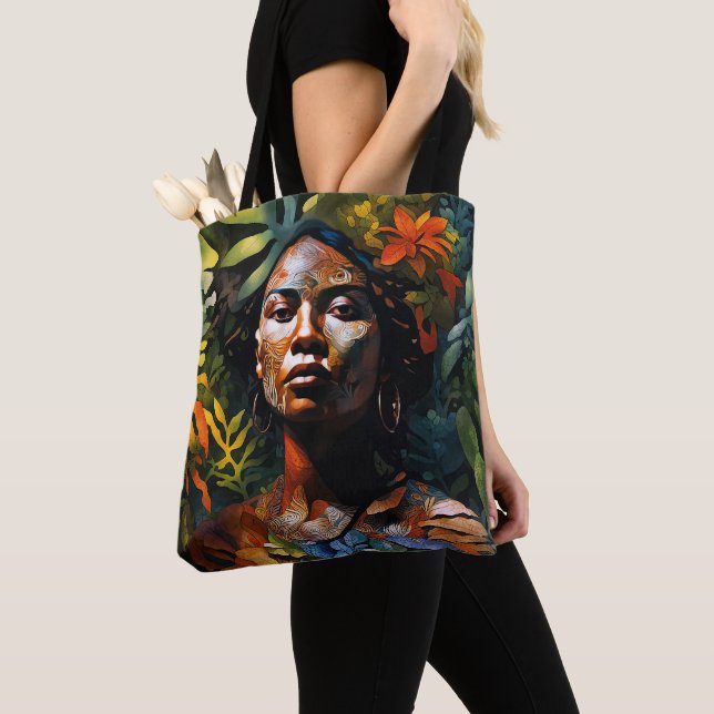 Bolso De Tela “Karuma” Sueño de la Selva - Mujeres en Amazonia   (Detalle)