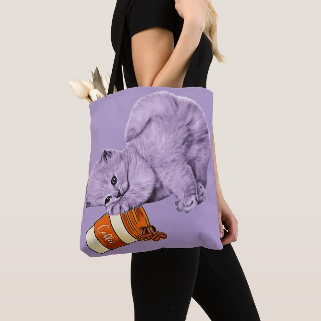 BOLSO DE TELA KAT DE CAFÉ DE CORTE (Detalle)