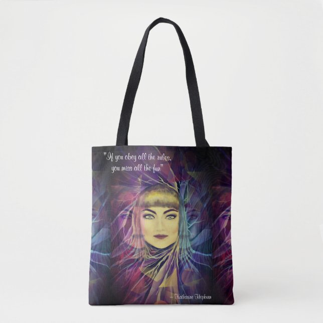 Bolso De Tela Katharine Hepburn - Cita del feminismo Inspirador (Anverso)