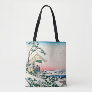 Bolso De Tela Katsushika Hokusai - Casa de té en Koishikawa