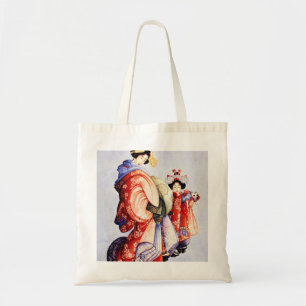 Bolso De Tela Katsushika Hokusai—Oiran y Kamuro