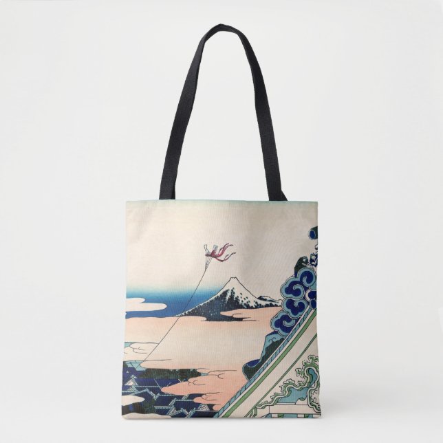 Bolso De Tela Katsushika Hokusai - Templo Asakusa Honganji, Edo (Anverso)