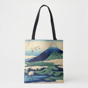 Bolso De Tela Katsushika Hokusai - Umegawa en la provincia de Sa