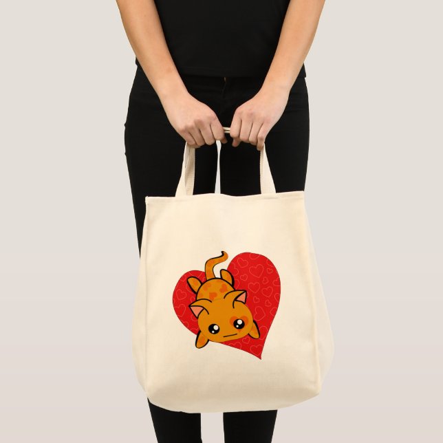 Bolso De Tela Kawaii Anime Kitty (Anverso (producto))