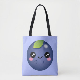 Bolso De Tela Kawaii Blueberry