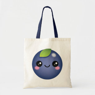 Bolso De Tela Kawaii Blueberry Tote Bag