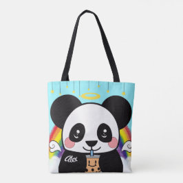 Bolso De Tela Kawaii Boba Panda Bear Tote Bag