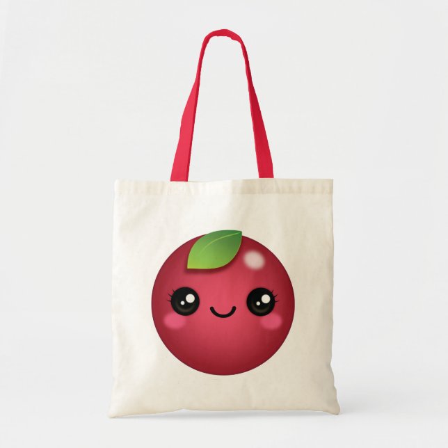 Bolso De Tela Kawaii Cranberry Tote Bag (Frente)