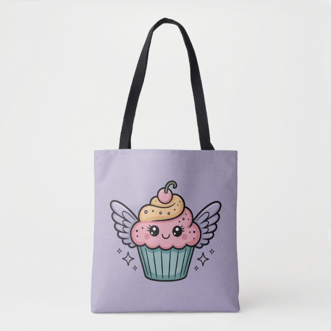 Bolso De Tela Kawaii Cupcake (Anverso)