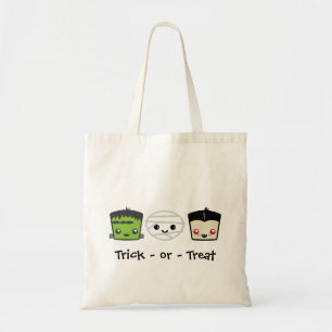 Bolso De Tela Kawaii Frankenstein Mummy Dracula Tote Bag