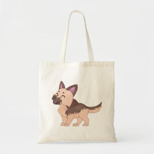 Bolso De Tela Kawaii German Shepherd Dog