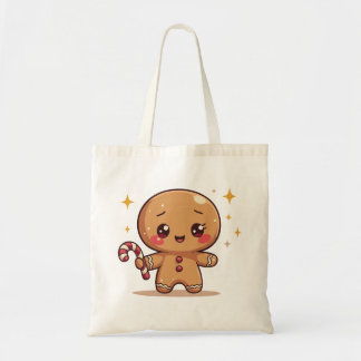 Bolso De Tela Kawaii Gingerbread Man Cute Christmas Tote Bag