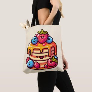 Bolso De Tela Kawaii Pancake Desayuno lindo Diseño de comida