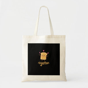 Bolso De Tela Kawaii Pareja Emparejada Mantequilla de Maní y Jal