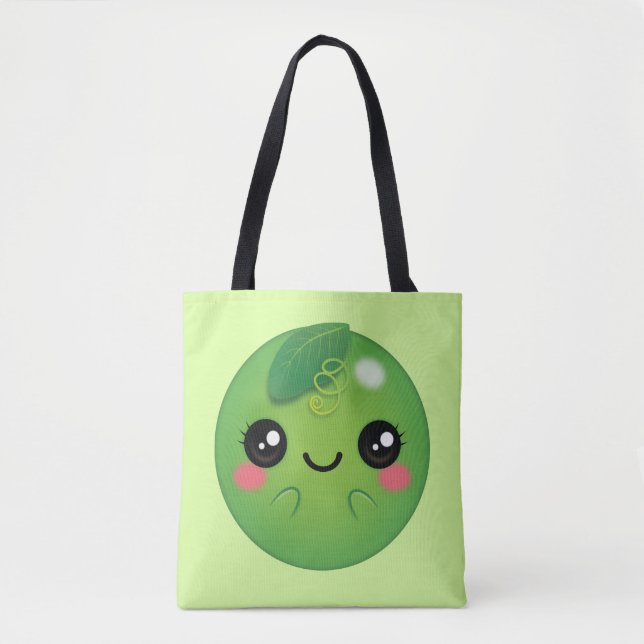 Bolso De Tela Kawaii Pea (Anverso)