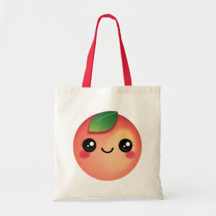 Bolso De Tela Kawaii Peach Tote Bag