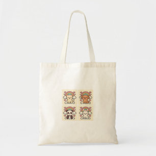 Bolso De Tela 🌟 Kawaii Personalizado Animales Eco Tote Bag
