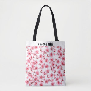 Bolso De Tela kawaii pink cherry blossoms