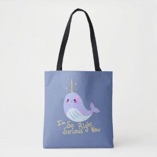 Bolso De Tela Kawaii Serious Narwhal
