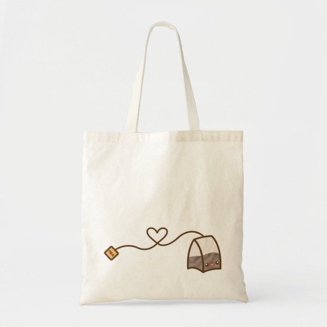Bolso De Tela Kawaii Tea Bag Character (Frente)
