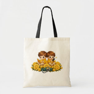 Bolso De Tela Kawaii Zodiac Neos Géminis