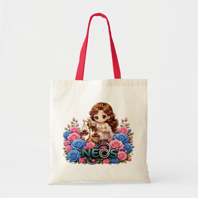 Bolso De Tela Kawaii Zodiaco Neos Libra (Frente)