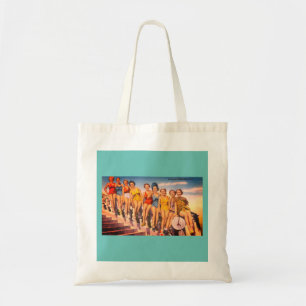 Bolso De Tela Keansburg de época, NJ Beach Scene - Jersey Shore