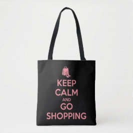 Bolso De Tela Keep Calm and Go Shopping
