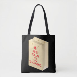 Bolso De Tela Keep Calm and Go Shopping (bag1)