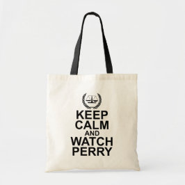 Bolso De Tela Keep Calm and Watch Perry Legal Humor