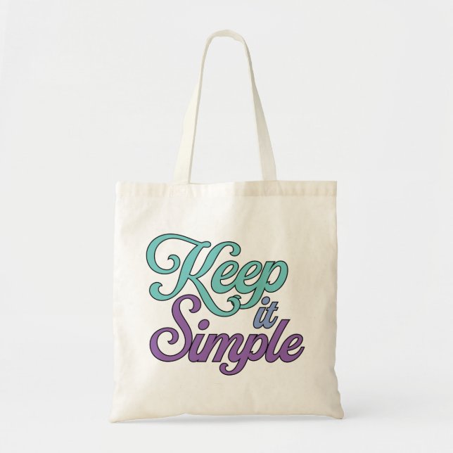 Bolso De Tela Keep It Simple Tote Bag (Purple) (Frente)