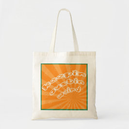 Bolso De Tela Keepin Austin Weird Con Naranja Sunburst