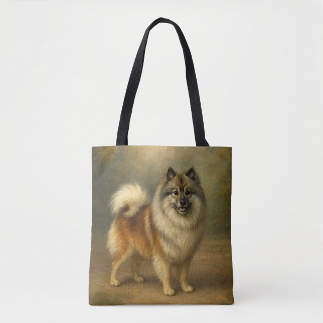 Bolso De Tela Keeshond (Anverso)