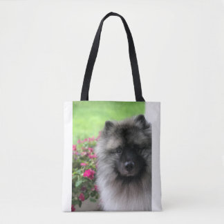 Bolso De Tela Keeshond--¡Amor!
