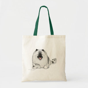 Bolso De Tela Keeshond con los perritos