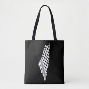 Bolso De Tela Keffiyeh palestino, mapa libre de Palestina Kufiya