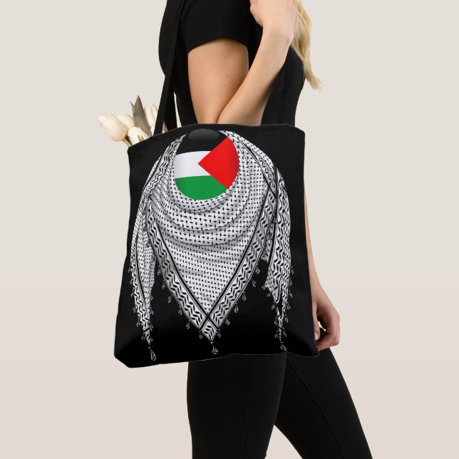 Bolso De Tela Keffiyeh palestino Scarf tejido tradicional (Detalle)