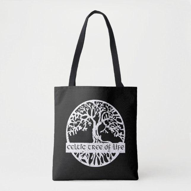 Bolso De Tela Keltischer Lebensbaum Yggdrasil Illustration  (Anverso)