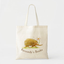 Bolso De Tela Kennedy Echidna whimsy art name library bag