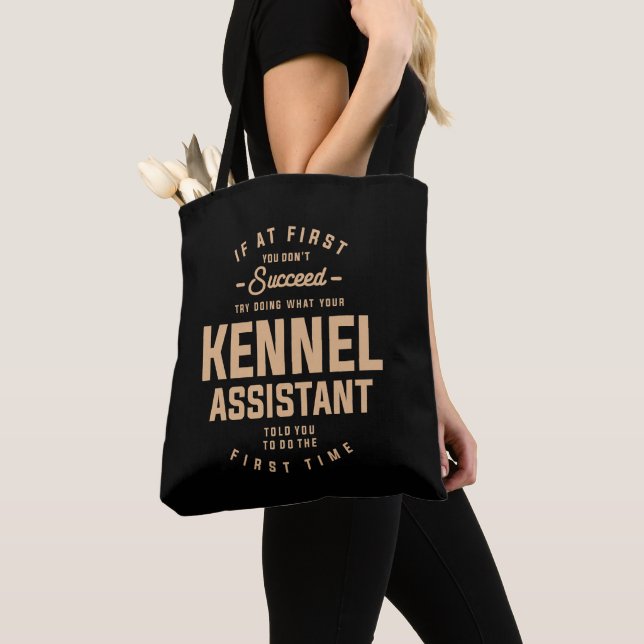 Bolso De Tela Kennel Assistant Funny Job Occupation (Detalle)