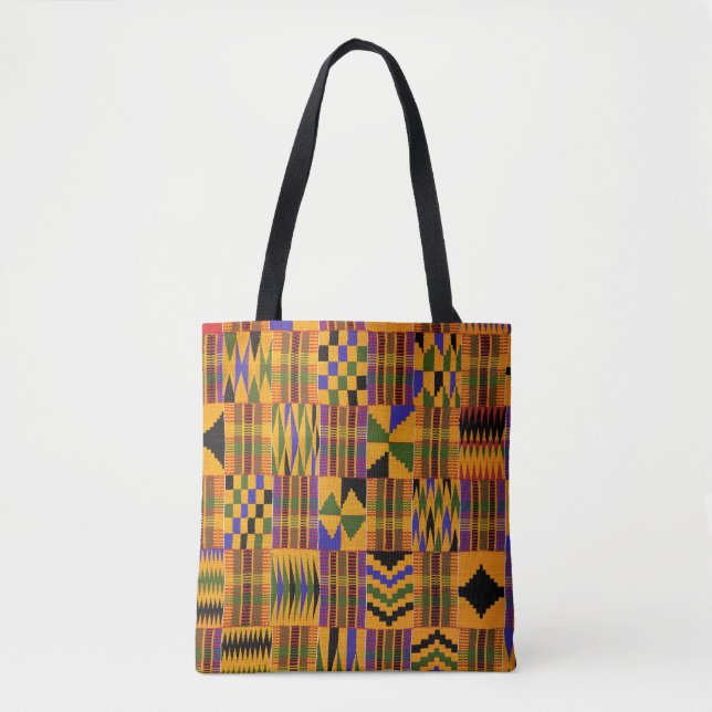 Bolso De Tela Kente (Anverso)