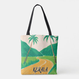 BOLSO DE TELA KERALA INDIA COCONUT DISEÑO TROPICAL INDIAN
