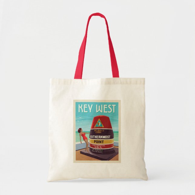 Bolso De Tela Key West | Florida (Frente)