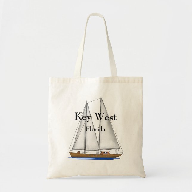 Bolso De Tela Key West la Florida (Frente)